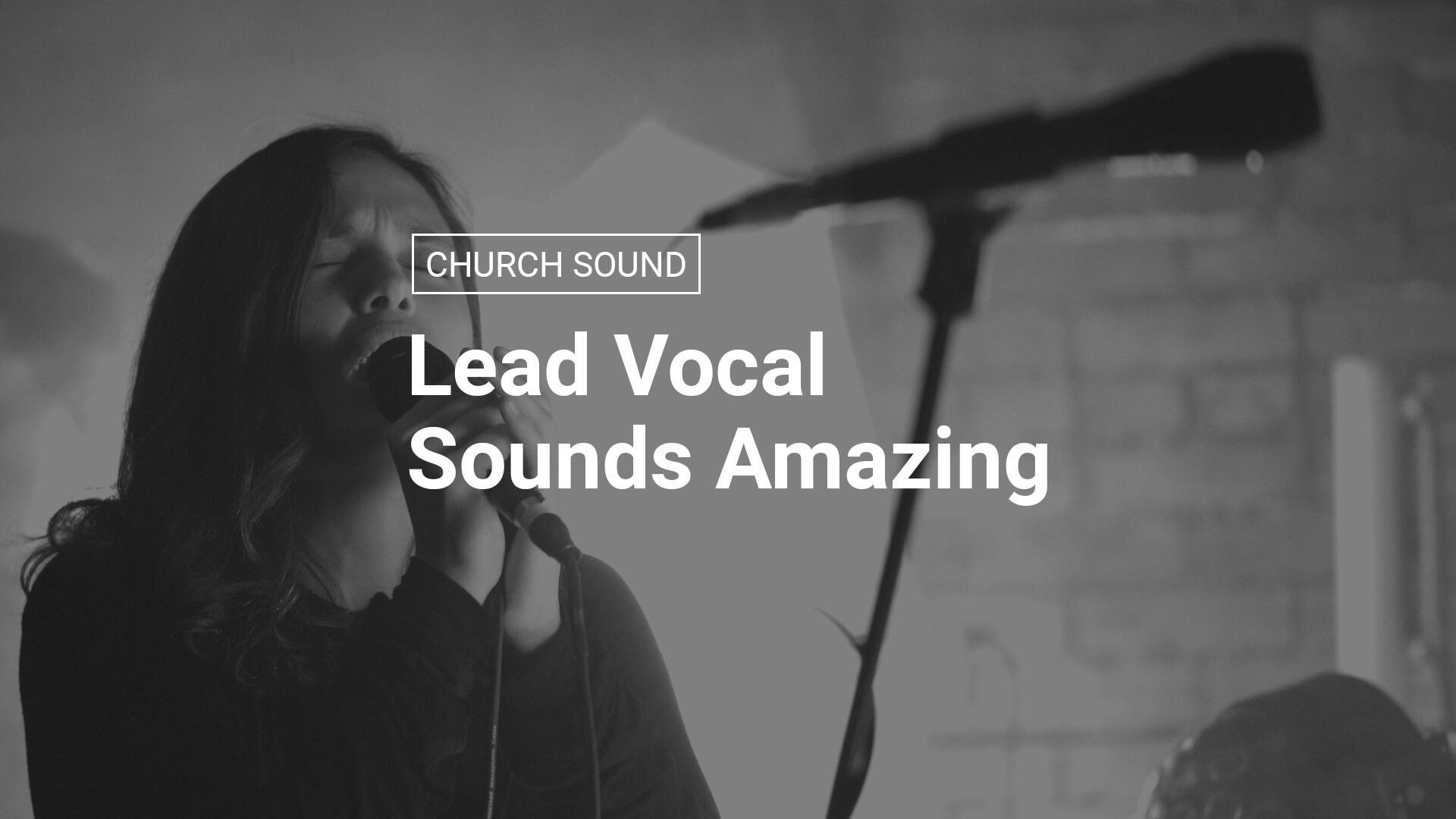 Lead Vocal Sounds Amazing