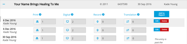 Adding song in CCLI