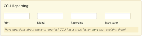 CCLI Planning Center Integration