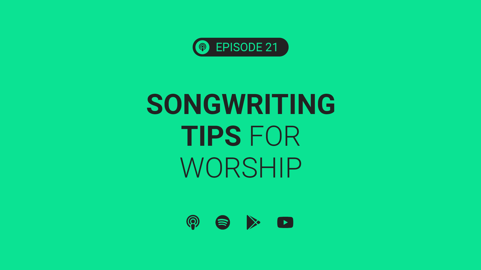 Songwriting Tips for Worship