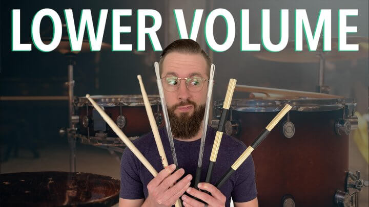 Lower Drum Volume | Drum Sticks Comparison