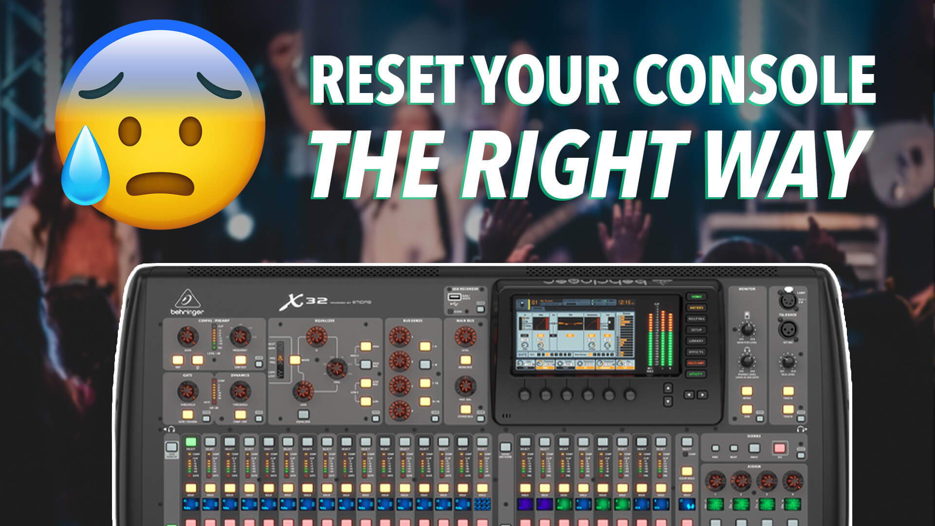 Resetting your mix using the X32 / M32