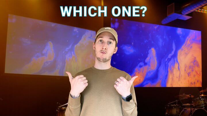 Projector vs LED wall for churches